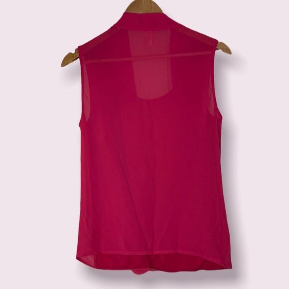 Pink Swoop Neck Blouse - Picture 3 of 4